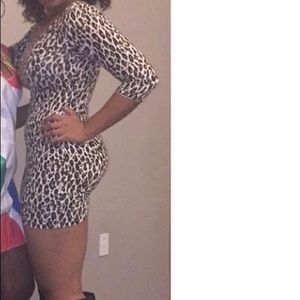 Charlotte Russe Bodycon Cheetah Dress